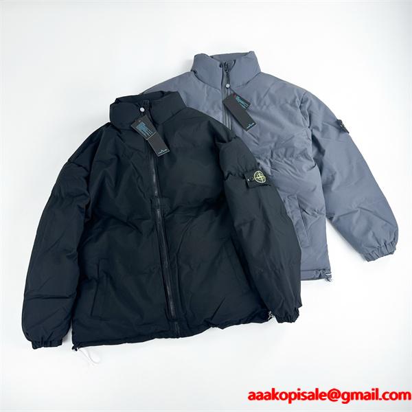 STONE ISLAND 偽物 ダウンブルゾン 軽量 防寒 高品質 シンプルデザイン ストリート ストーンアイランド