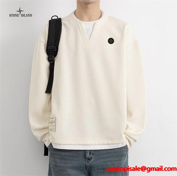 ストーンアイランド 偽物 スウェット トレーナー 高品質 カジュアル スタイリッシュデザイン STONE ISLAND