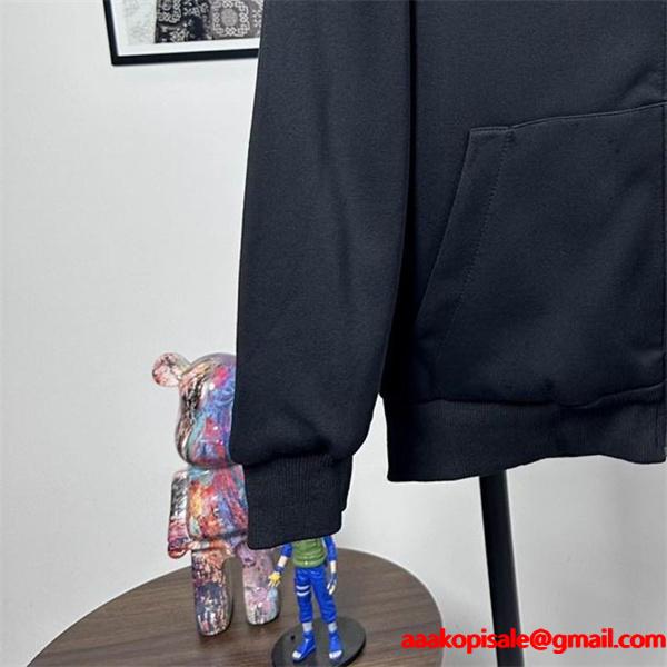 CHROME HEARTS コピー カジュアル 上質 パーカー チェックフード クロス刺繍 クロムハーツ