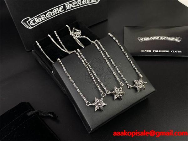 CHROME HEARTS コピー 高品質 クラシック ネックレス スター ペンダント クロムハーツ