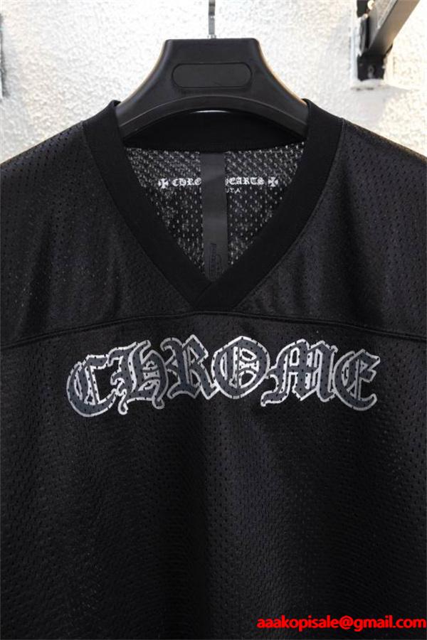 クロムハーツ コピー エッジの効いた ラグジュアリー メッシュ 長袖ｔシャツ CHROME HEARTS