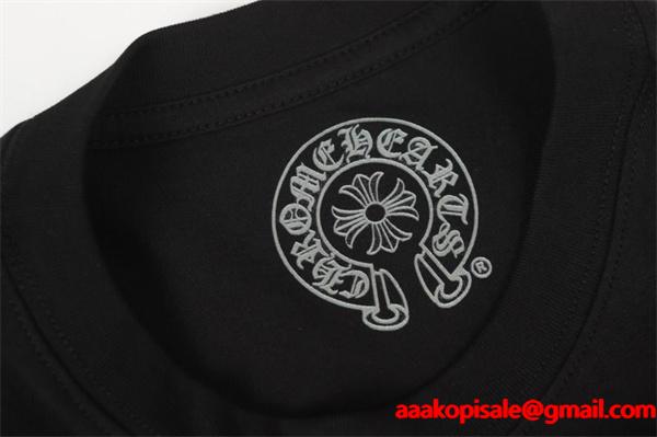 CHROME HEARTS 偽物 カラフルポップ モードスタイル 長袖Tシャツ クロスモチーフデザイン クロムハーツ