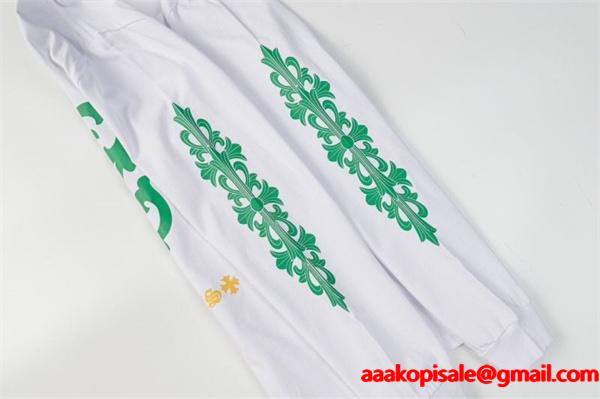 クロムハーツ スーパーコピー ボタニカルアート テイスト 長袖Tシャツ ロサンゼルスロゴデザイン CHROME HEARTS