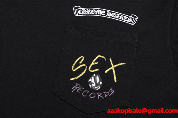 CHROME HEARTS コピー アクティブグラフィック ブラック長袖Tシャツ STAY FASTロゴデザイン クロムハーツ