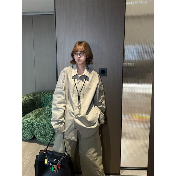 バレンシアガ スーパーコピー シャツジャケット ダブルジップ仕様 長袖 カジュアル シンプル デザイン BALENCIAGA