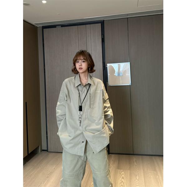 バレンシアガ スーパーコピー シャツジャケット ダブルジップ仕様 長袖 カジュアル シンプル デザイン BALENCIAGA