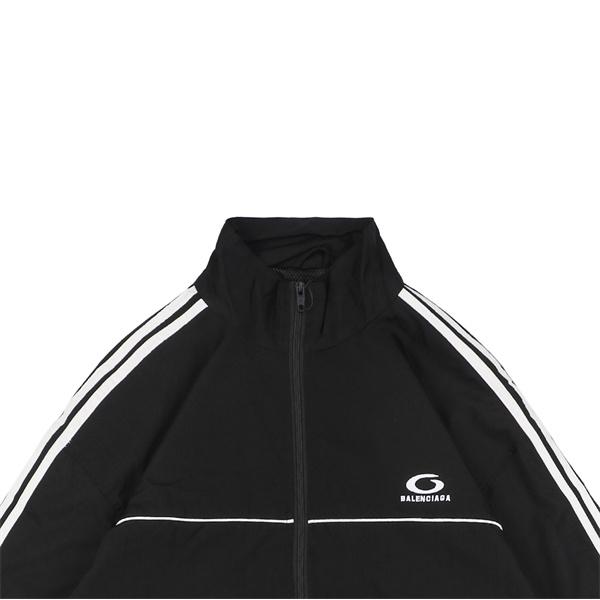 バレンシアガ 偽物 トラックジャケット スリーストライプ 高品質 スポーツカジュアル ジップアップ BALENCIAGA
