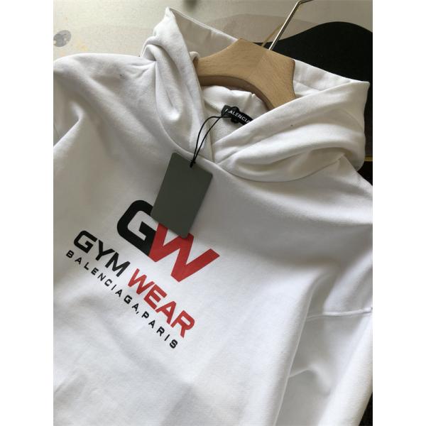 BALENCIAGA コピー パーカー GYM WEAR プリント カジュアル 長袖 フーディ スウェット バレンシアガ