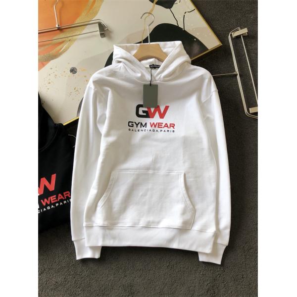BALENCIAGA コピー パーカー GYM WEAR プリント カジュアル 長袖 フーディ スウェット バレンシアガ