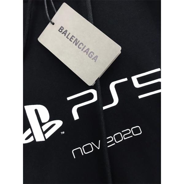 バレンシアガ 偽物 パーカー PS5 コラボ風デザイン 長袖 フーディ ストリート カジュアル BALENCIAGA