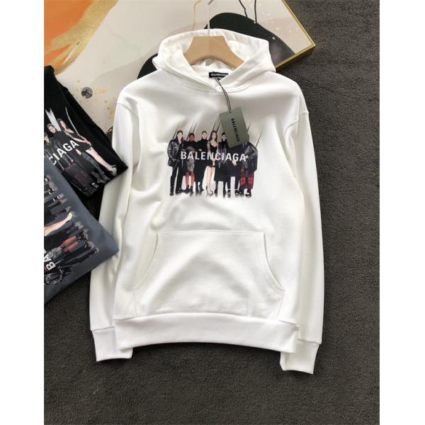 BALENCIAGA スーパーコピー パーカー ファミリープリント ロゴデザイン カジュアル フーディ バレンシアガ
