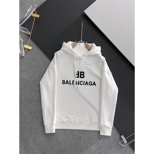 BALENCIAGA スーパーコピー パーカー ンプルロゴデザイン コットン フーディ ストリート カジュアル バレンシアガ