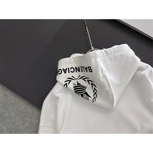 BALENCIAGA スーパーコピー パーカー ンプルロゴデザイン コットン フーディ ストリート カジュアル バレンシアガ