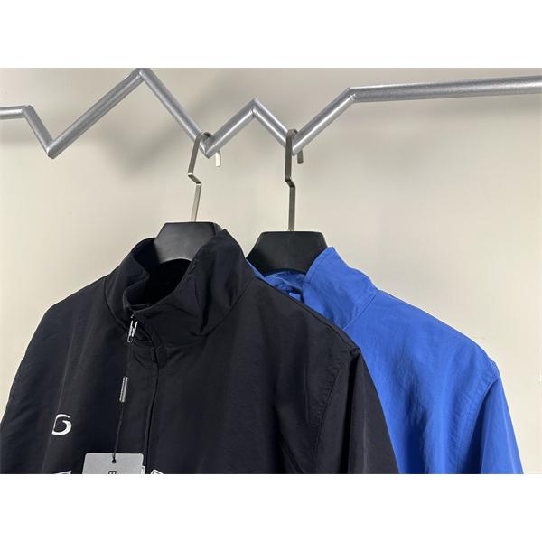 バレンシアガ コピー ジャケット ブルー ナンバープリント デザイン スポーツスタイル カジュアル アウター BALENCIAGA