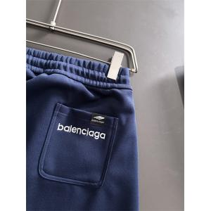 BALENCIAGA スーパーコピー トラックパンツ ブラック ホワイトライン スポーティー デザイン ロゴ刺繍  バレンシアガ