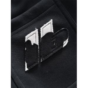 バレンシアガ コピー スウェットパンツ ネイビー シンプルロゴ スポーティー カジュアル BALENCIAGA