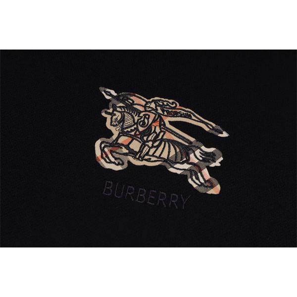 Burberry バーバリー コピー 激安 パーカー メンズ レディース ブラック フーディ ロゴ 刺繍 スウェット BURBERRY 激安