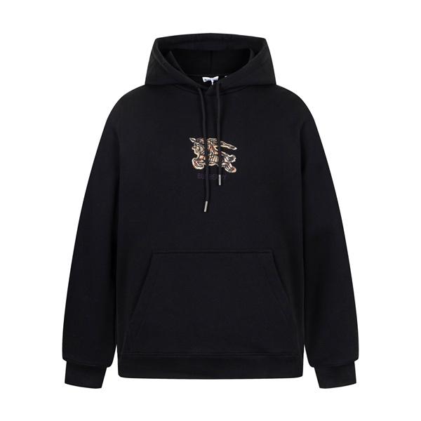 Burberry バーバリー コピー 激安 パーカー メンズ レディース ブラック フーディ ロゴ 刺繍 スウェット BURBERRY 激安