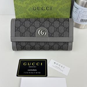  グッチ スーパーコピー 長財布 グレー GGキャンバス モダンで上品な デザイン 入手困難 人気 GUCCI