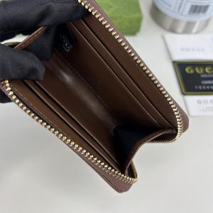 GUCCI スーパーコピー 財布 GGスプリーム ブラウンレザー ホースビット 上品 高級 コンパクト グッチ