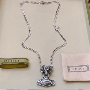 グッチ コピー ネックレス シルバー トールハンマー モチーフ 重厚 個性 高品質 新登場 GUCCI