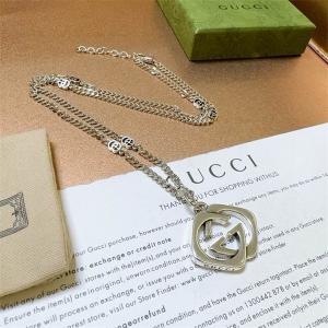 グッチ 偽物 ネックレス ブラック ゴールドコンビ 高級 エレガント モード シンプル GUCCI