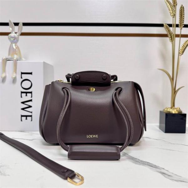 ロエベ コピー ハンモックバッグ ブラウン ショルダー トップハンドル スーパーコピー LOEWE