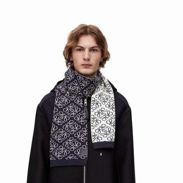 LOEWE コピー アルパカ ウール ブレンド ふんわり 柔らか 優雅 ロング マフラー モード系 ロエベ