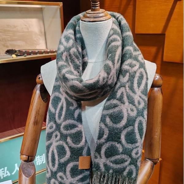 LOEWE コピー アナグラム モヘア ウール ブレンド ふんわり 柔らか 上品 マフラー かわいい ロエベ