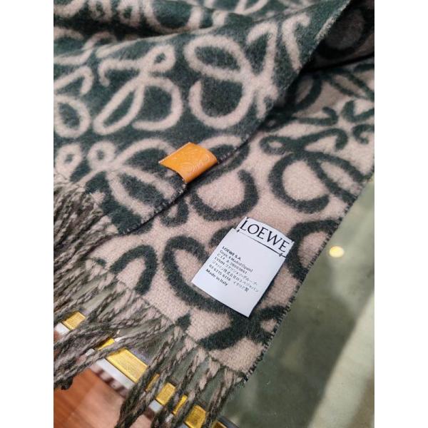 LOEWE コピー アナグラム モヘア ウール ブレンド ふんわり 柔らか 上品 マフラー かわいい ロエベ