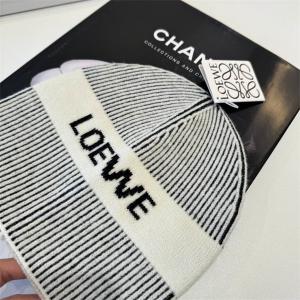 LOEWE コピー ロゴ リブ ニット帽 カシミヤ ブレンド ソフト ニット帽 おしゃれ ロエベ