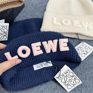 LOEWE スーパーコピー ロゴ パッチ カシミヤ ブレンド リブ ニット クラシック スタイル ニット帽 ロエベ