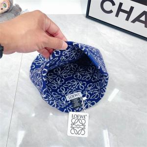 ロエベ 偽物 アナグラム パターン ジャカード ニット モード エレガント ニット帽 LOEWE