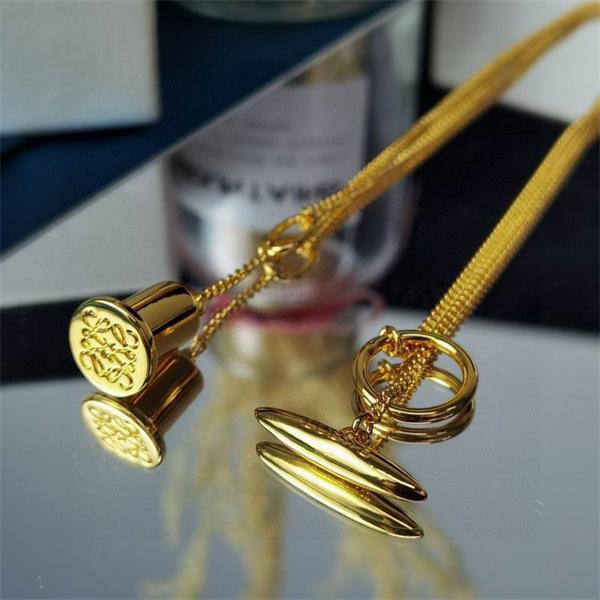 大人可愛い スーパーコピー ネックレス ダブルチャームペンダント 華やか新作 ロエベ LOEWE 