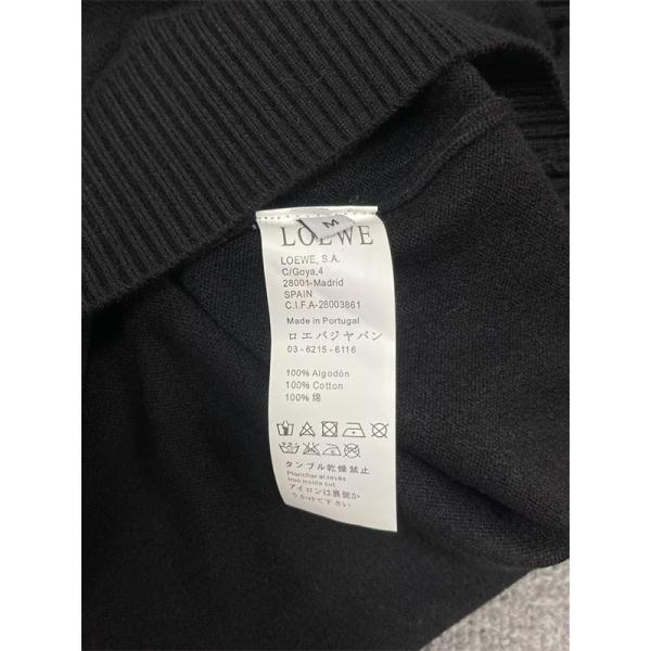 定番人気 ロエベ LOEWE スーパーコピー セーター ブラックロゴポケット シンプルで上質なデザイン