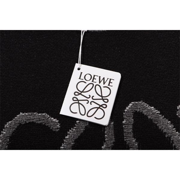 2025秋冬 コピー セーター ブラック総柄ロゴデザイン LOEWE ロエベ 高品質ニットトップス