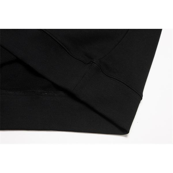 ロエベ LOEWE スーパーコピー パーカー ブラックロゴ刺繍デザイン 上品カジュアルスタイル