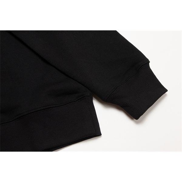 ロエベ LOEWE スーパーコピー パーカー ブラックロゴ刺繍デザイン 上品カジュアルスタイル