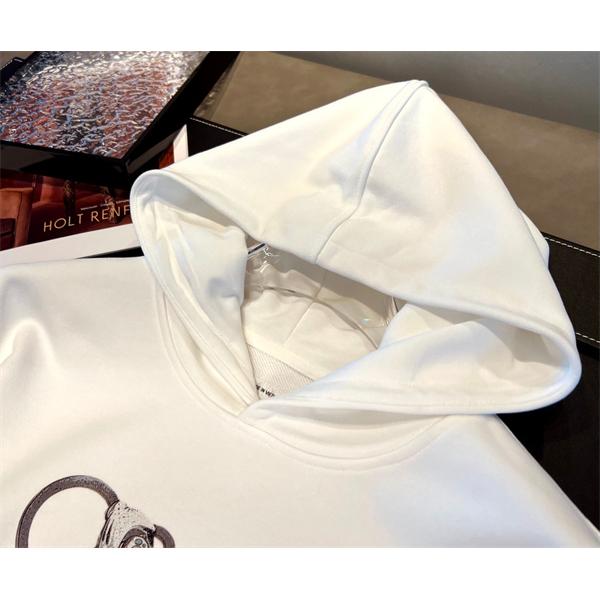 2025秋冬 スーパーコピー ホワイトパーカー LOEWE ロエベ  ロゴプリントで爽やかに決まる人気アイテム