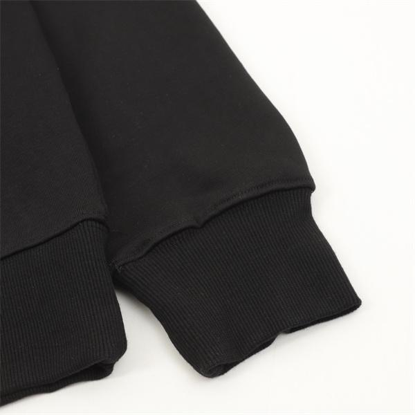 ロエベ LOEWE 偽物 パーカー ブラックレザーポケット 秋冬に映える高級感デザイン