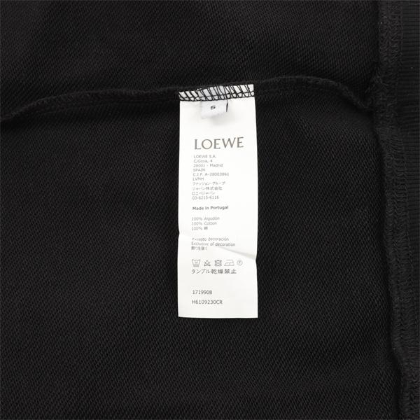 ロエベ LOEWE 偽物 パーカー ブラックレザーポケット 秋冬に映える高級感デザイン