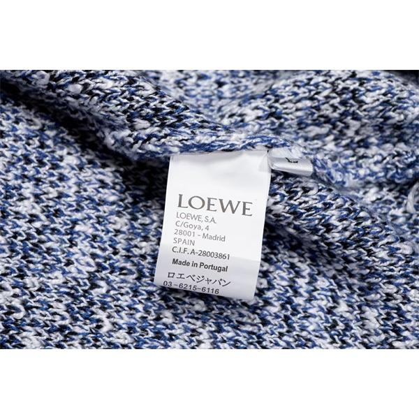 2025秋冬 スーパーコピー セーター ブルーモノグラム柄 上品で暖かい高品質ニット ロエベ LOEWE 