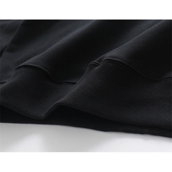 LOEWE 偽物 パーカー ロエベ ブラックロゴ刺繍 秋冬に映えるシックな定番