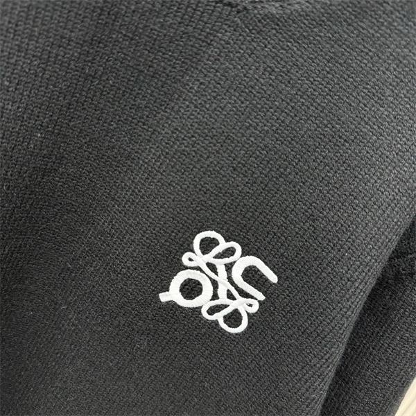 ロエベ LOEWE スーパーコピー ニット ブラックボーダーリブ 秋冬のモード感漂う定番トップス