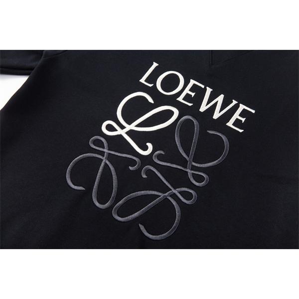 数量限定 2025秋冬 ロエベ LOEWE 偽物 パーカー ロゴ刺繍デザイン 高品質で優雅な一枚