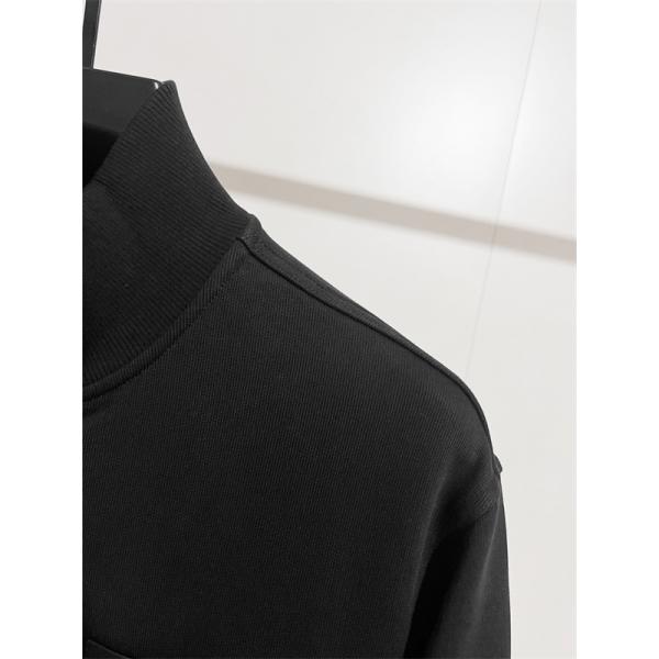 LOEWE 偽物 ジャケット ロエベ ブラックレザーポケット 高品質シンプルデザイン