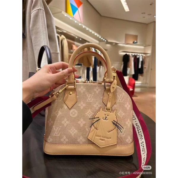 Louis Vuitton ルイ・ヴィトン コピー Alma BB アルマBB M25728 Meowgram コラボ ショルダーバッグ Louis Vuitton 高品質