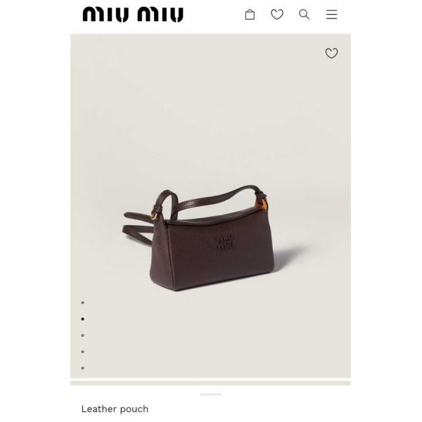 Miu Miu ミュウミュウ コピー 5BE097 本革 ミニショルダー 高品質 クロスボディバッグ ヴィンテージスタイル