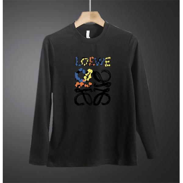ロエベ LOEWE スーパーコピー カラフルロゴ 長袖Tシャツ 秋冬に映える個性派アイテム