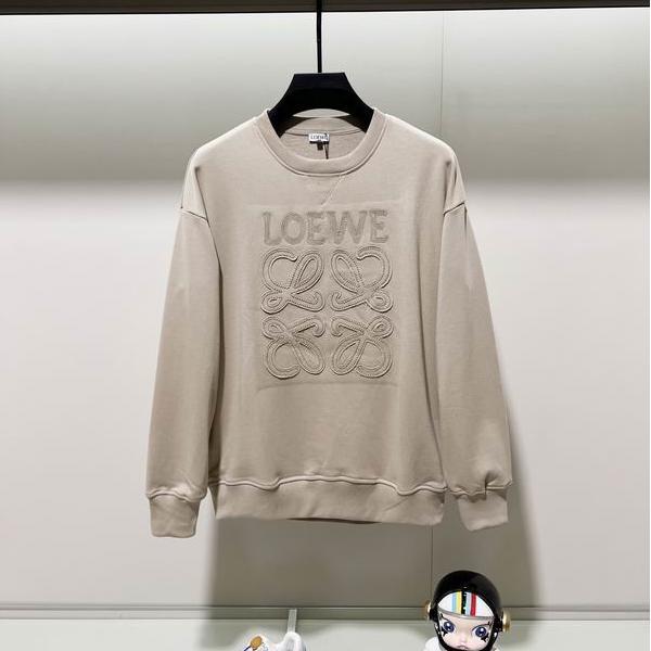 2025秋冬限定モデル LOEWE ロエベ コピー 立体ロゴ パーカー 上質ベージュトーン